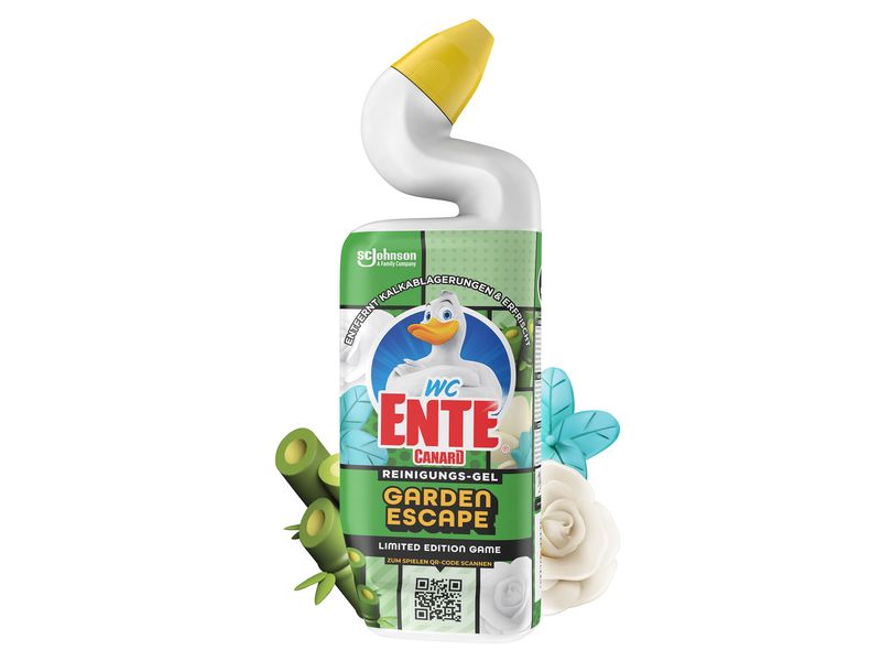 WC-Ente WC-Reiniger Total Aktiv Gel Garden Escape 3 x 750 m Flüssiger Toilettenreiniger