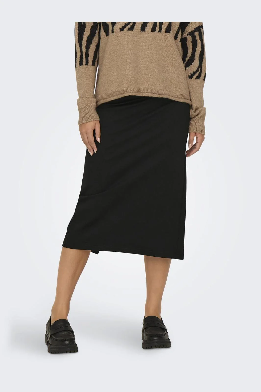 Only Onltia Long Slit Pencil Skirt Cc 4512369 black