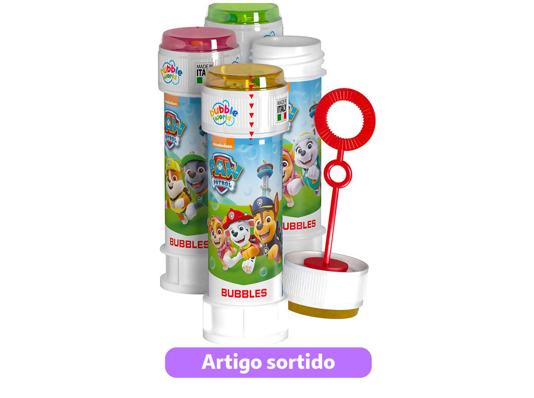 BOLAS SABÃO PATRULHA PATA 60ML 1 UNIDADE MODELOS SORTIDOS