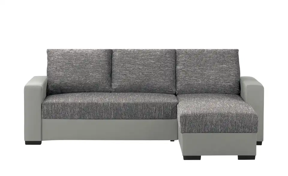 Ecksofa Navarra Grau, Silbergrau rechts