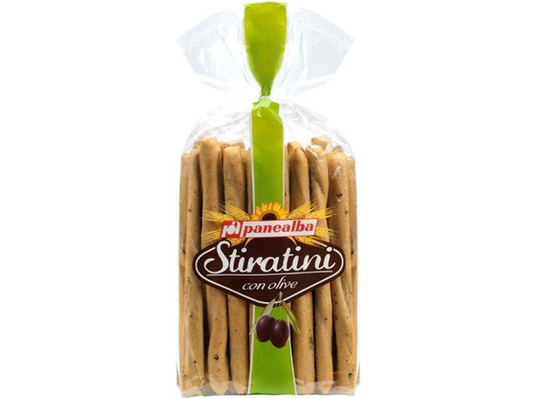 GRISSINOS PANEALBA AZEITONA PRETA 250G