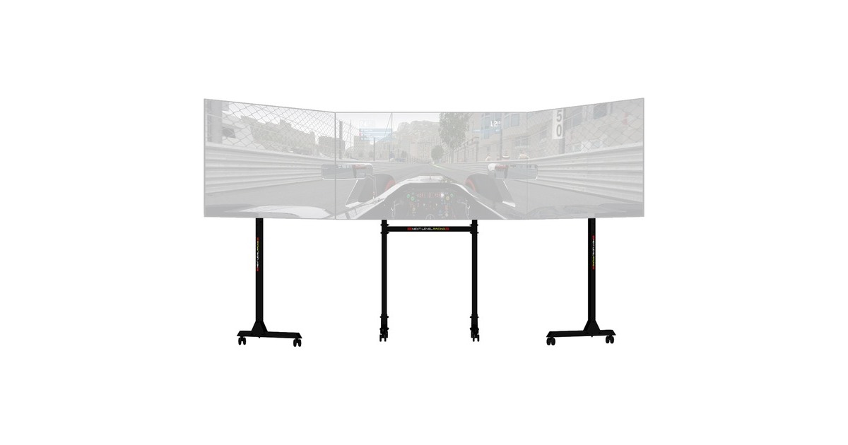 Next Level RacingFree Standing Triple Monitor Stand bevestiging  (Zwart)