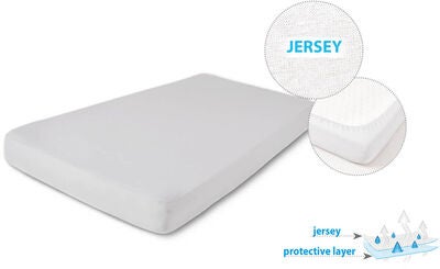 BabyMatex Hygenic Jersey Laken, Hvitt