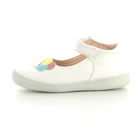Ballerines crème glacée   Blanches        de               P'tit Bisou premiers pas