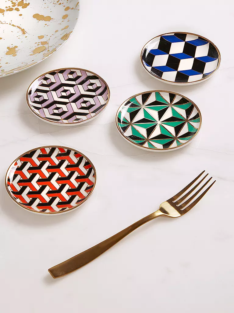 JONATHAN ADLER Untersetzer 4-er Set VERSAILLES Multi bunt