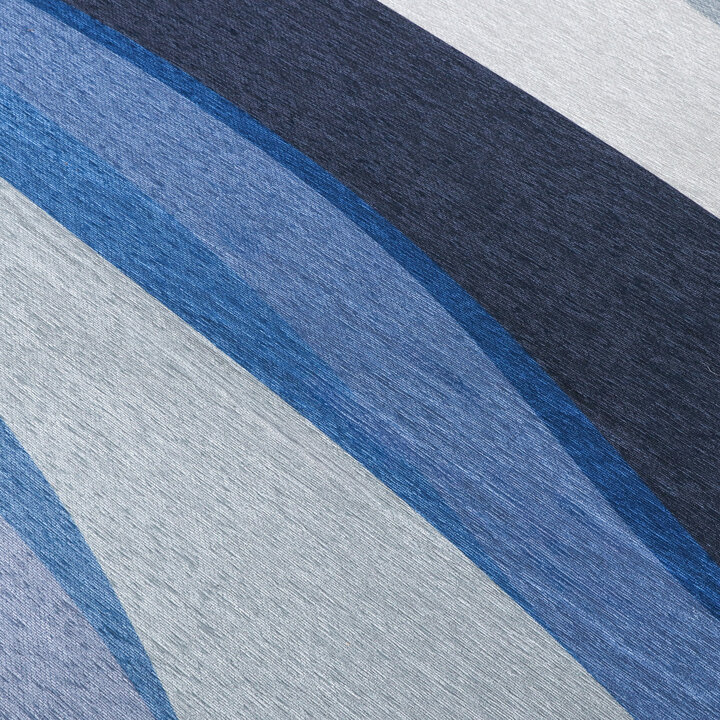 Geometrisch vloerkleed - Swing Waves Blauw