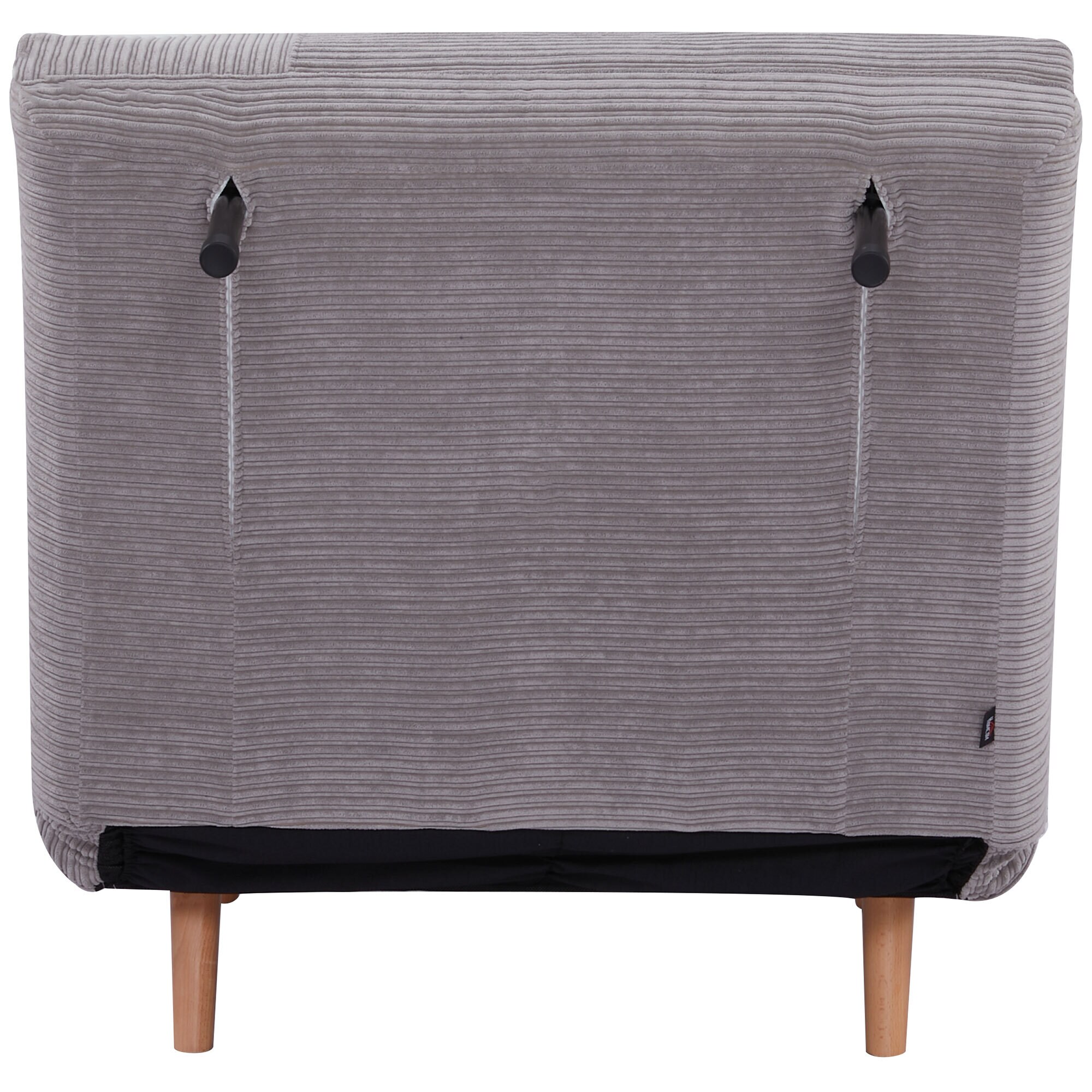 HOMCOM Schlafsofa mit Sitzkissen grau 82L x 89B x 83H cm