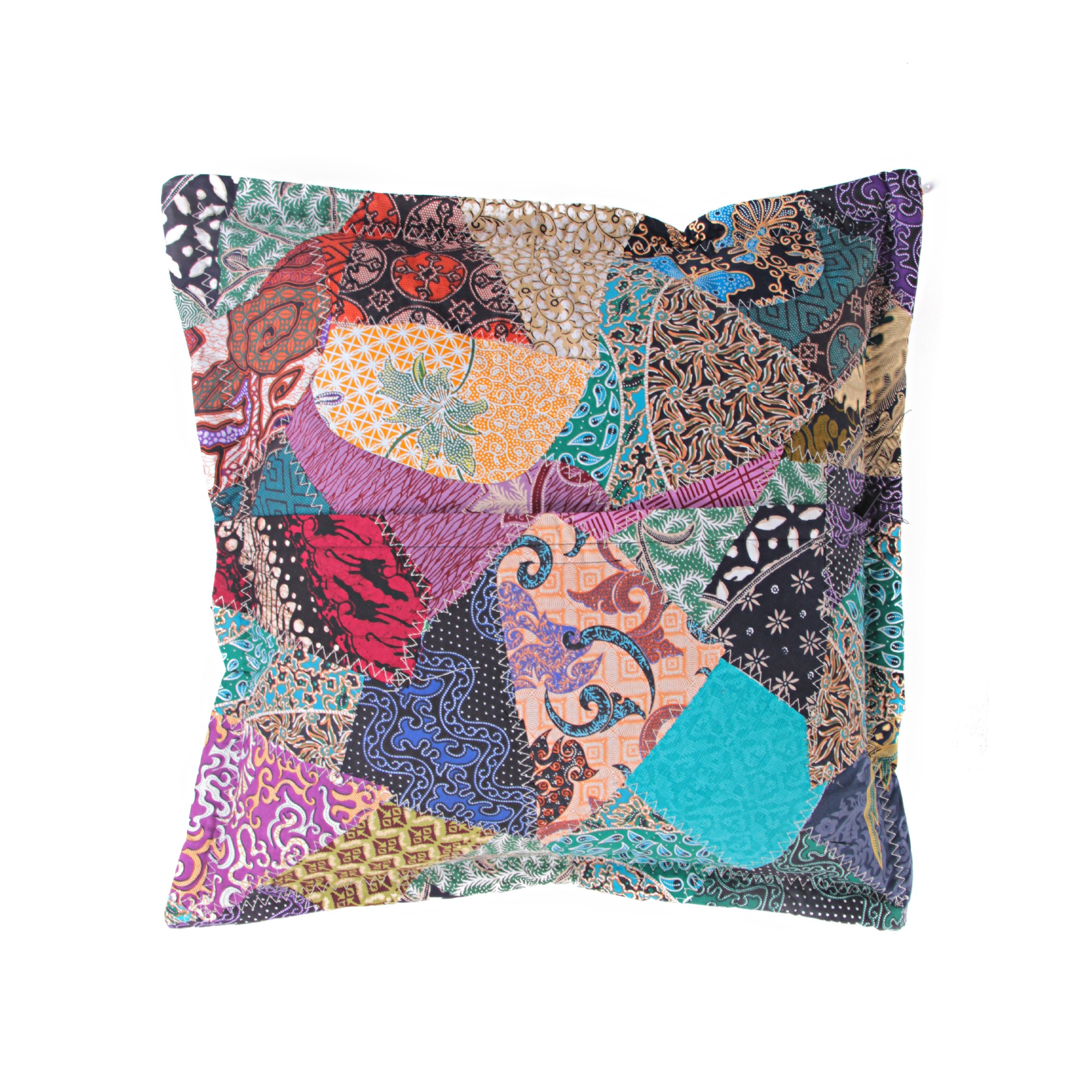 Patchwork Kissenhülle, multicolor, L 50 cm, B 50 cm von fischer's lagerhaus