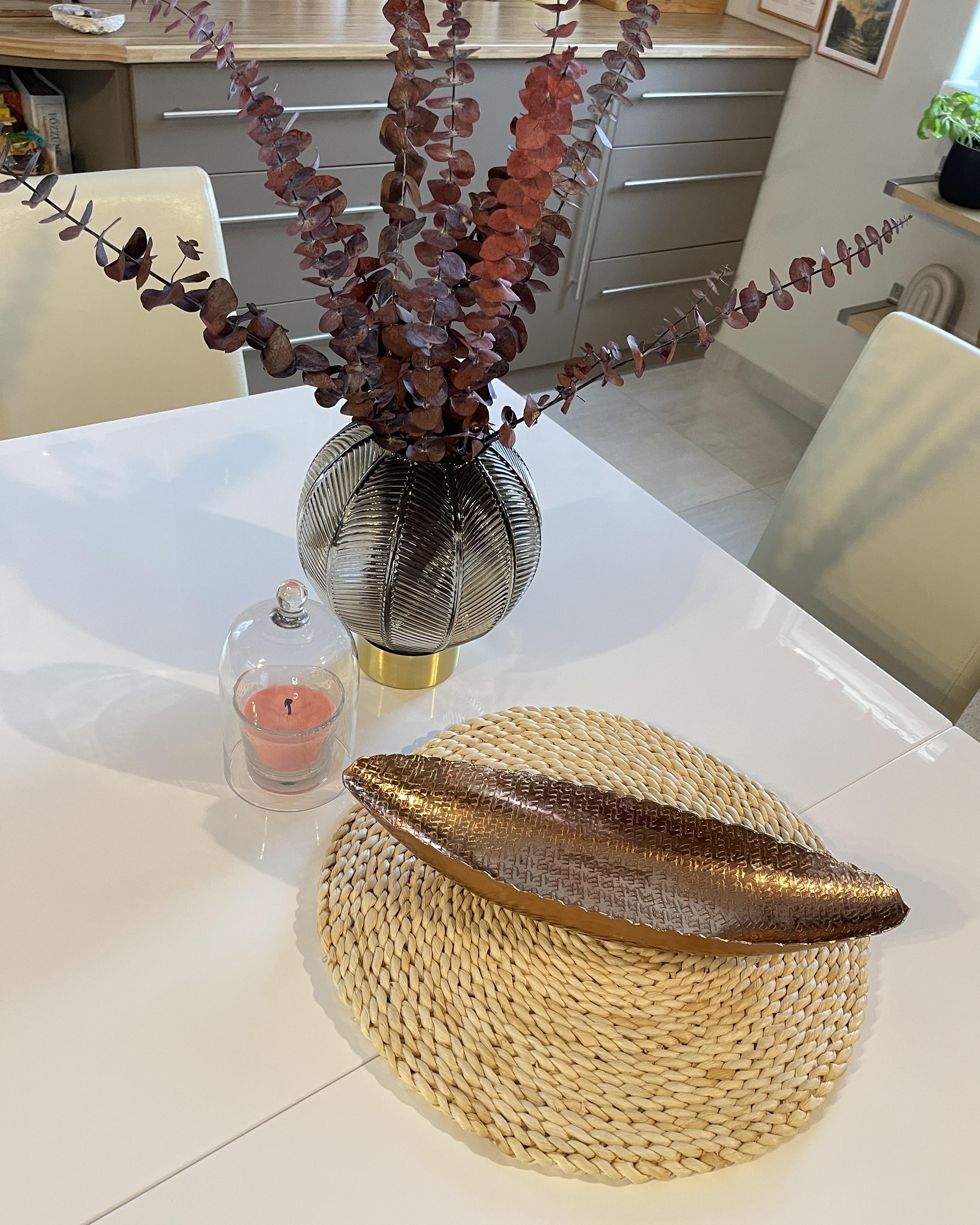 Bloemenvaas FELLI Glas 24 cm Bruin