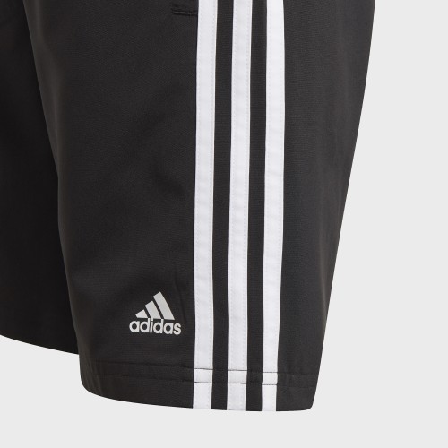 Short Jogging A Bandes Enfant 3 Stripes GN4093 Noir