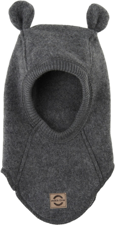 Mikk-Line Wool Fullface w Ears Anthracite melang