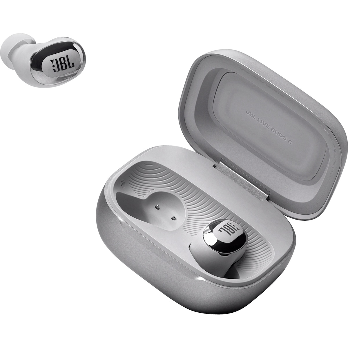 JBL Live Buds 3 helt trådløse in-ear hodetelefoner (sølv)