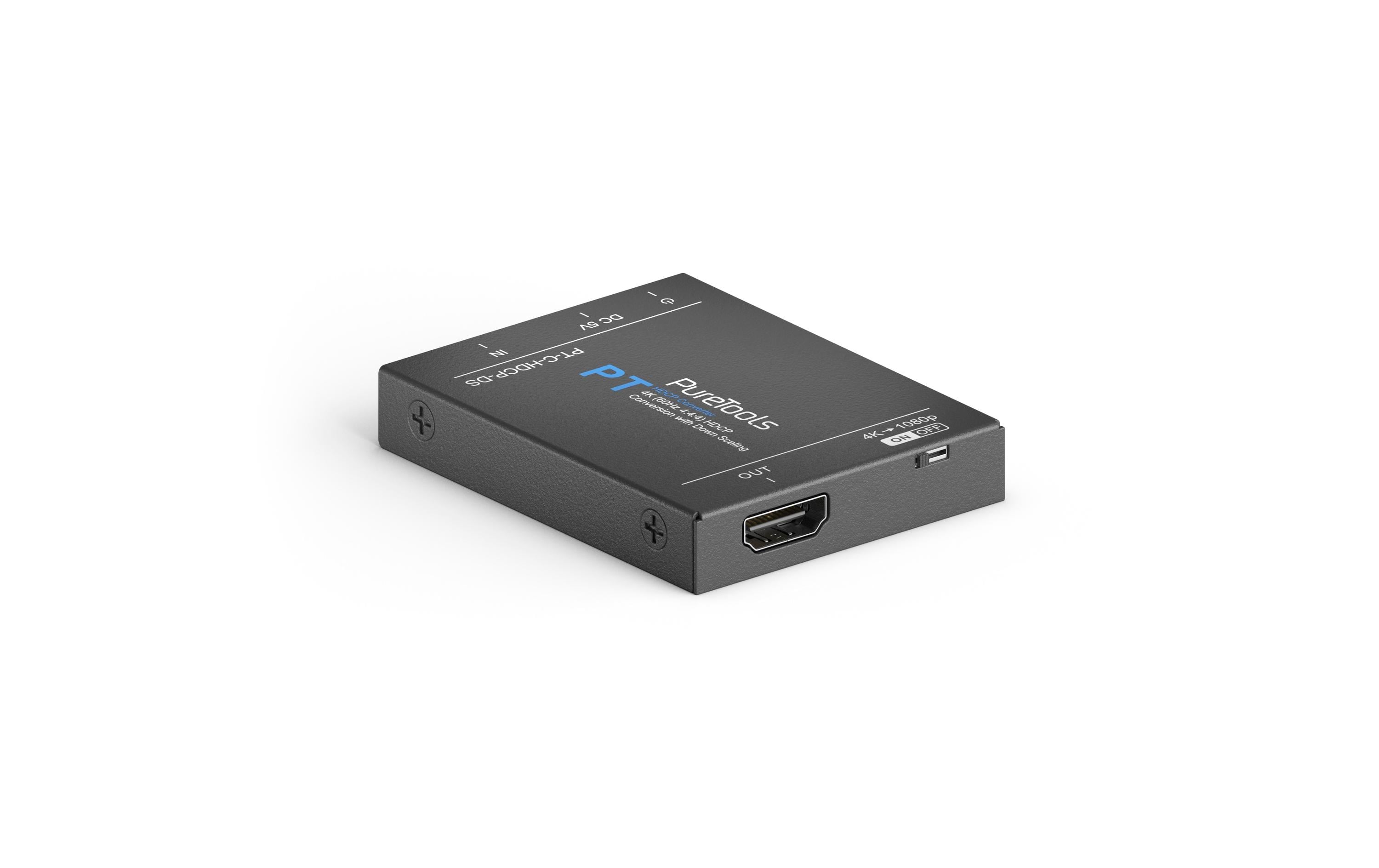 Signalverstärker PT-C-HDCP-DS4K 18Gbps Aktiver HDMI Signalverstärker, HDCP Konverter mit Scaler