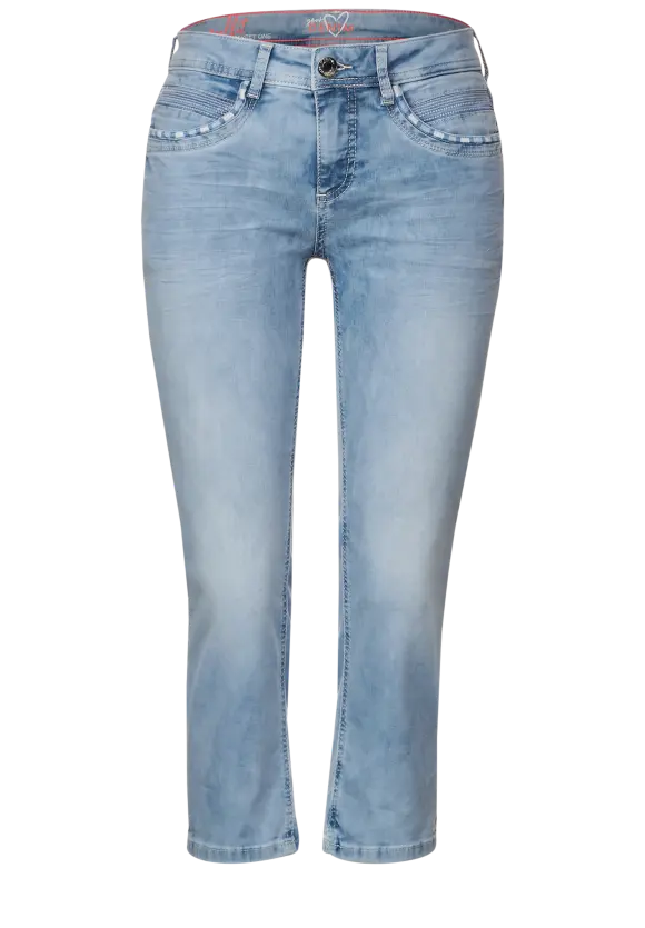 Casual Fit Jeans mit Stretch - super light indigo wash