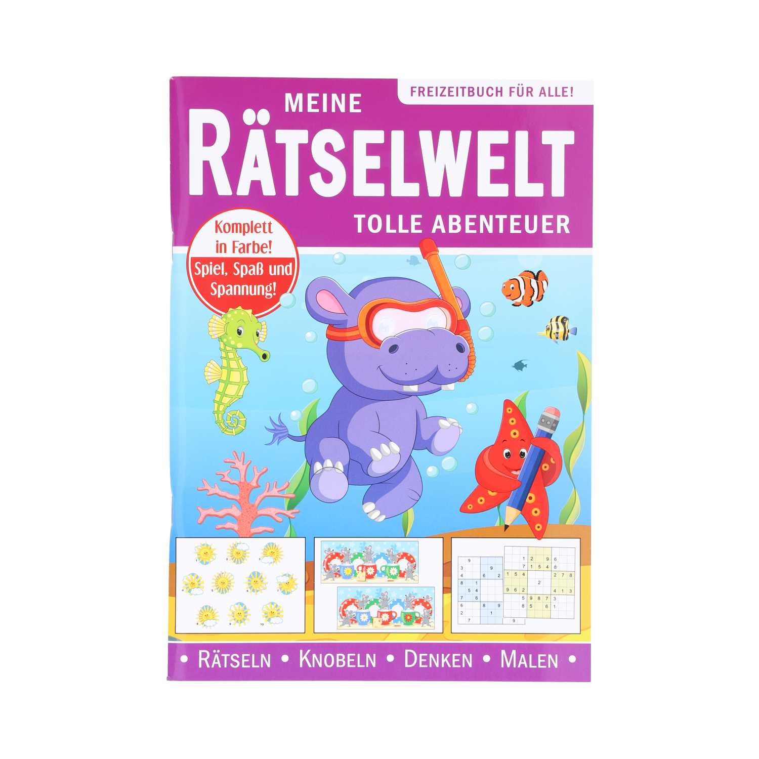 Rästelbuch für Kinder, 96Seiten, A5
