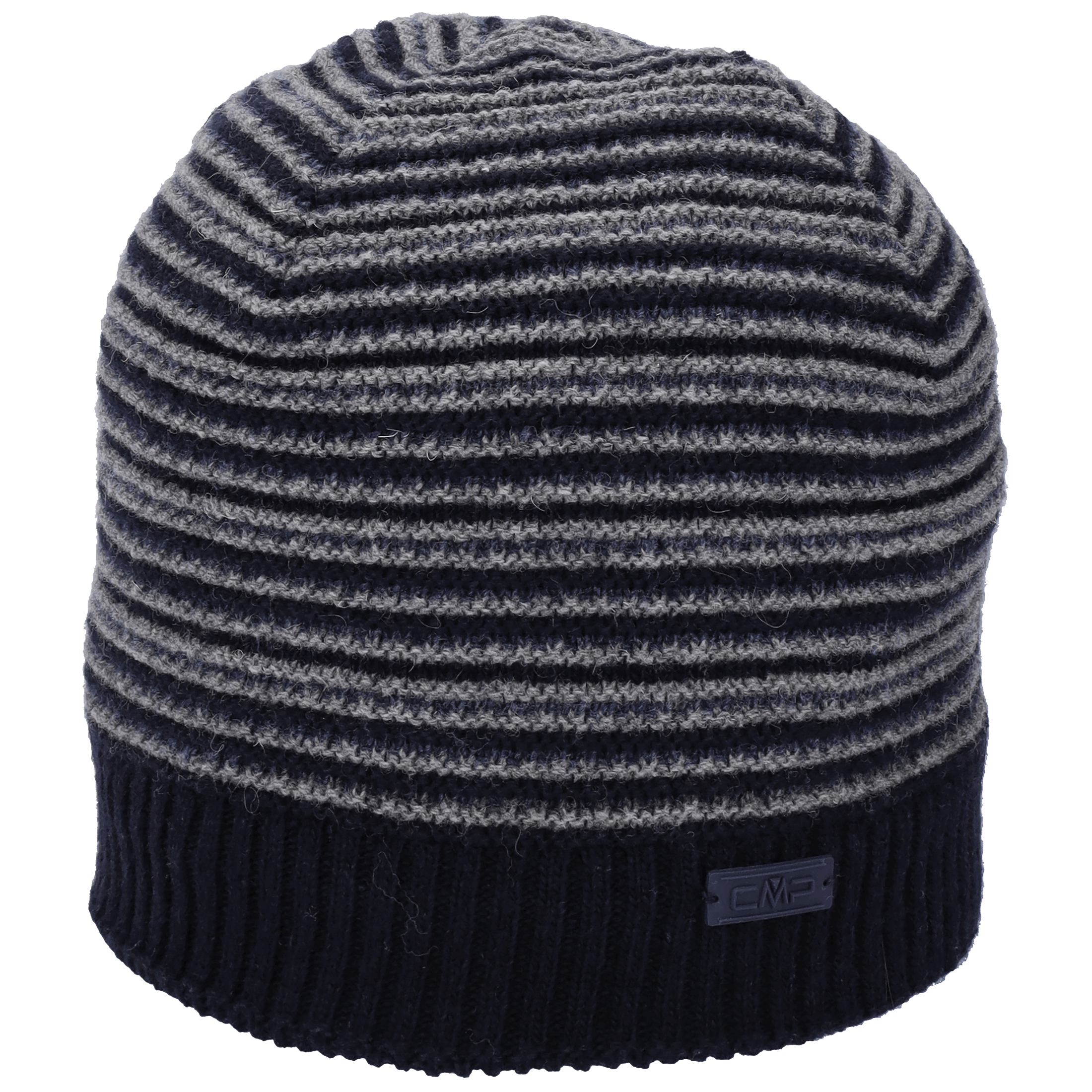 CMP Knitted M Stripe Wool Hat - Lue, pannebånd og hals