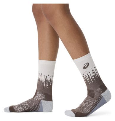 Chaussettes Asics Performance Run Crew Marron/Beige