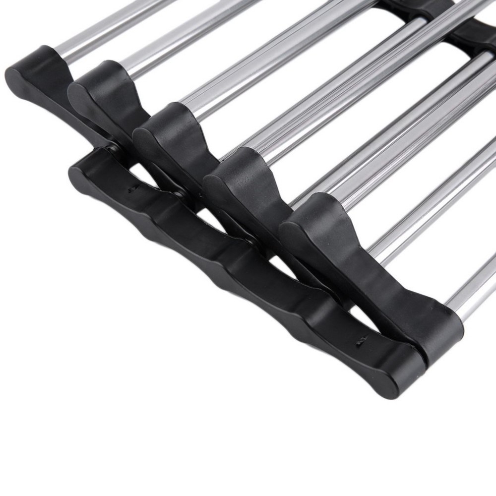 Platzsparender Multifunktions Kleiderbügel für Schal / Krawatte / Leichte Hosen - Schwarz / Silber