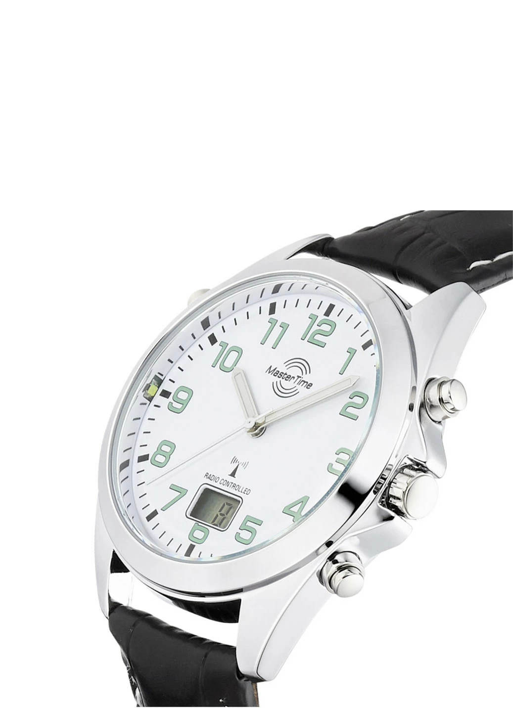 Master Time Funk-Herrenuhr mit Lederband