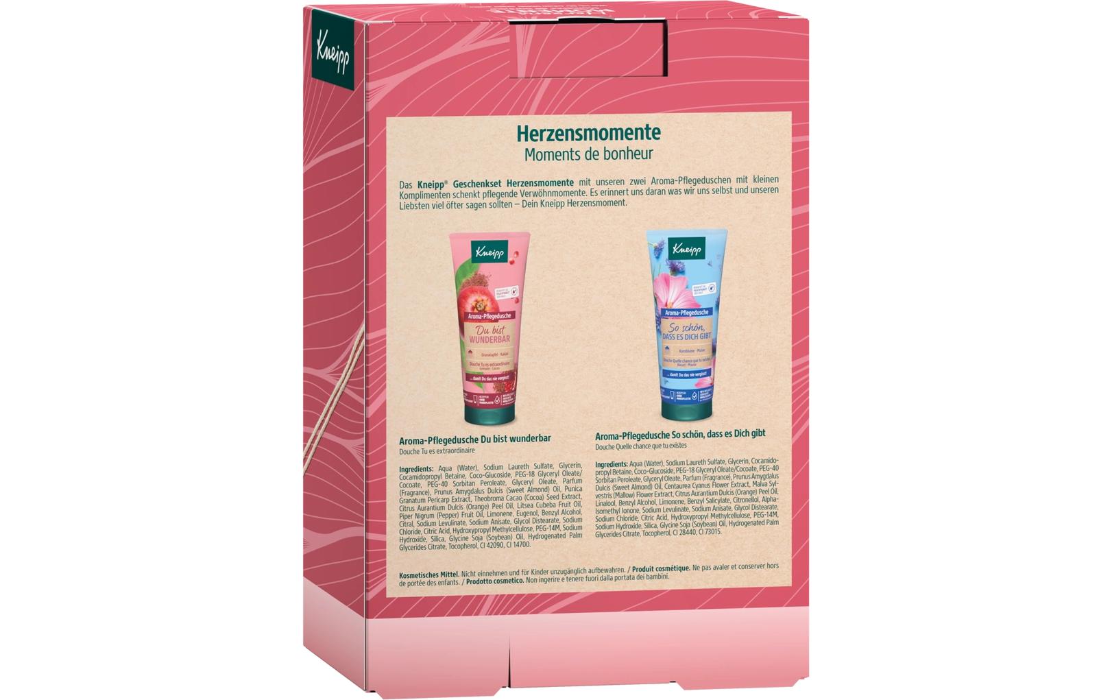 Geschenkset Herzensmomente 2 x 200 mlGeschenkbox mit hochwertigen Pflegeprodukten