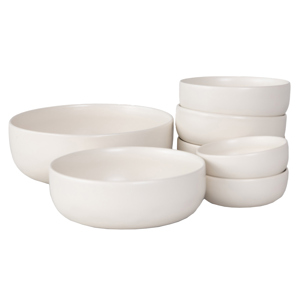 Kom Alva naturel Ø15,3 cm  - set van 6