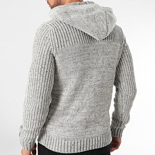 Veste Zippée Capuche KWH210 Gris Chiné