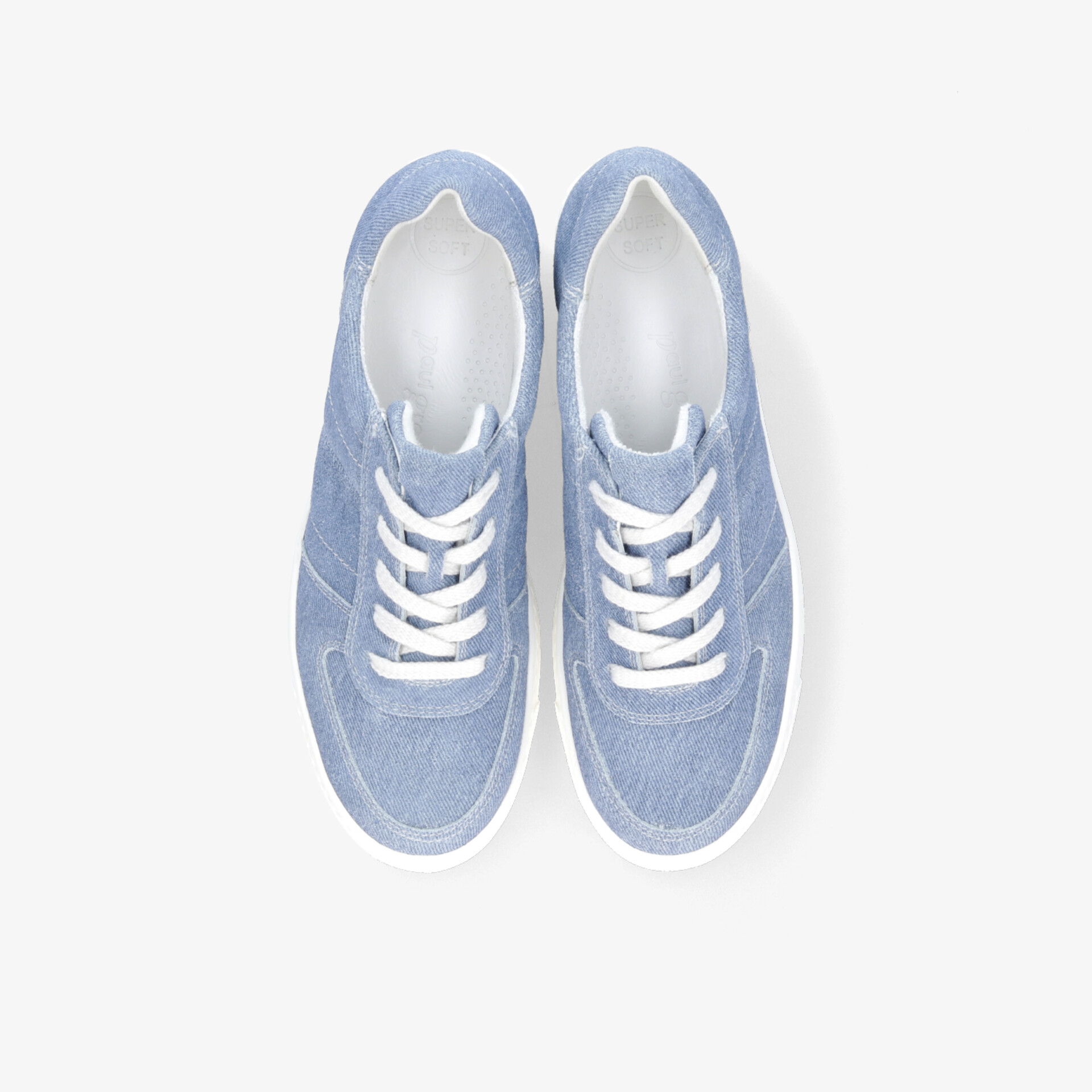 paul green Damen Plateau Sneaker blau