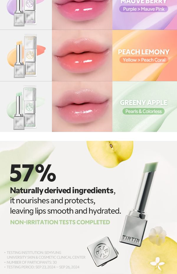 TIRTIR - Water Mellow Lip Balm - 4 kleuren