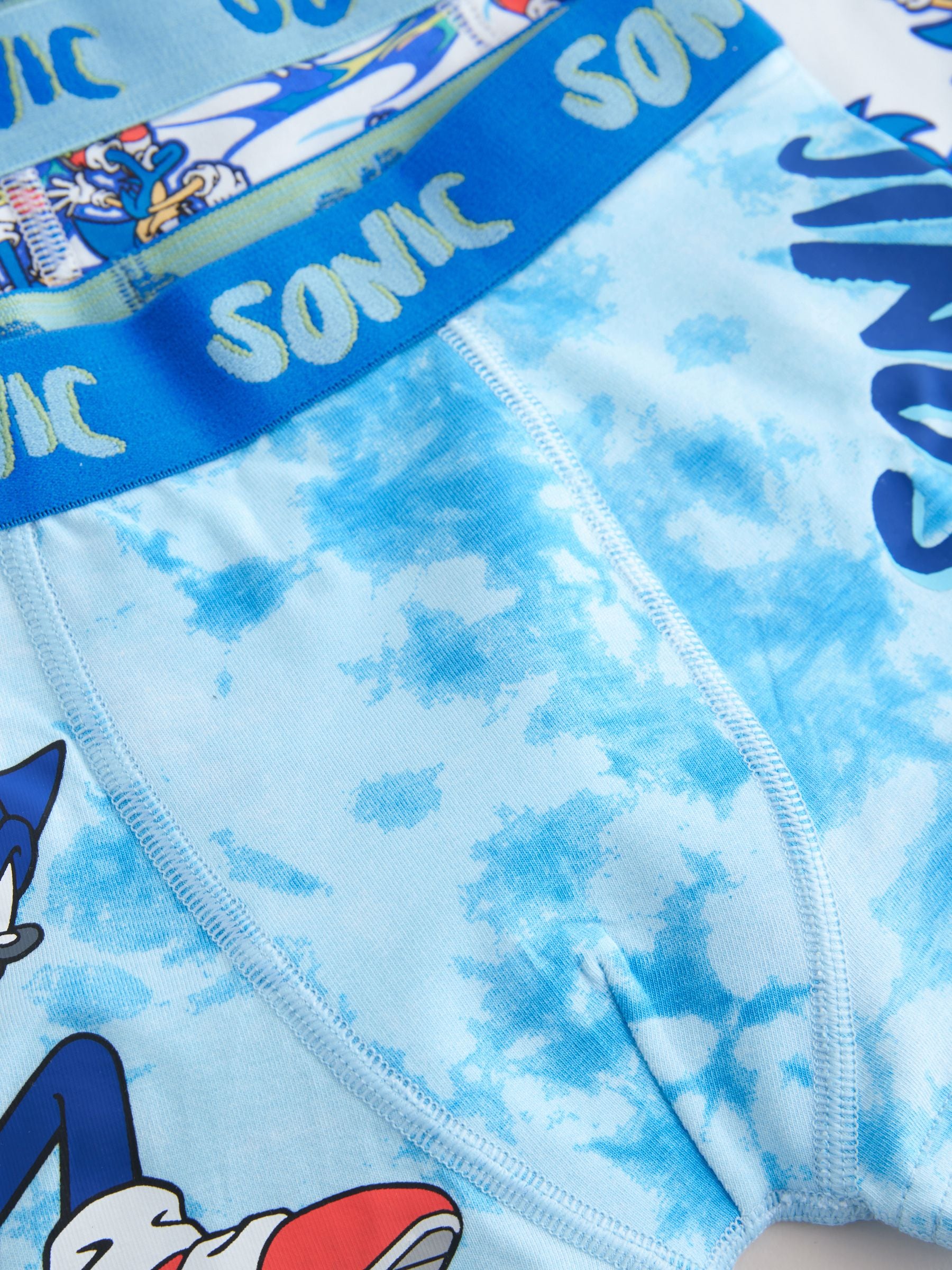 Blauw - Sonic Boxers 3 Pack (2-14jr)