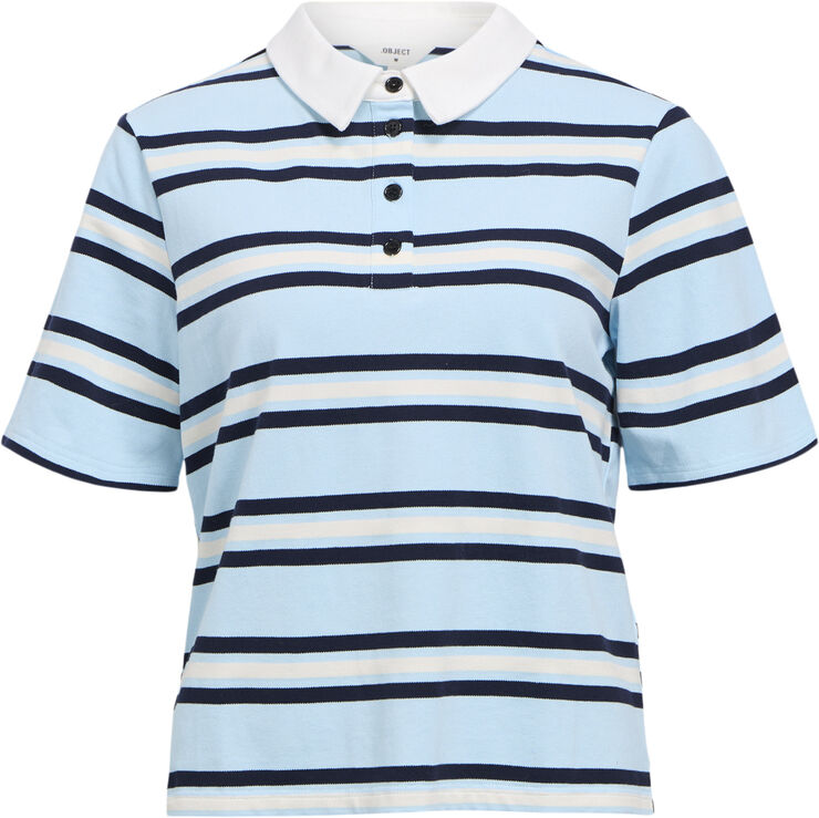 Object OBJNANA SS RE POLO TOP OTT 13 Kentucky blue/sky captain-white