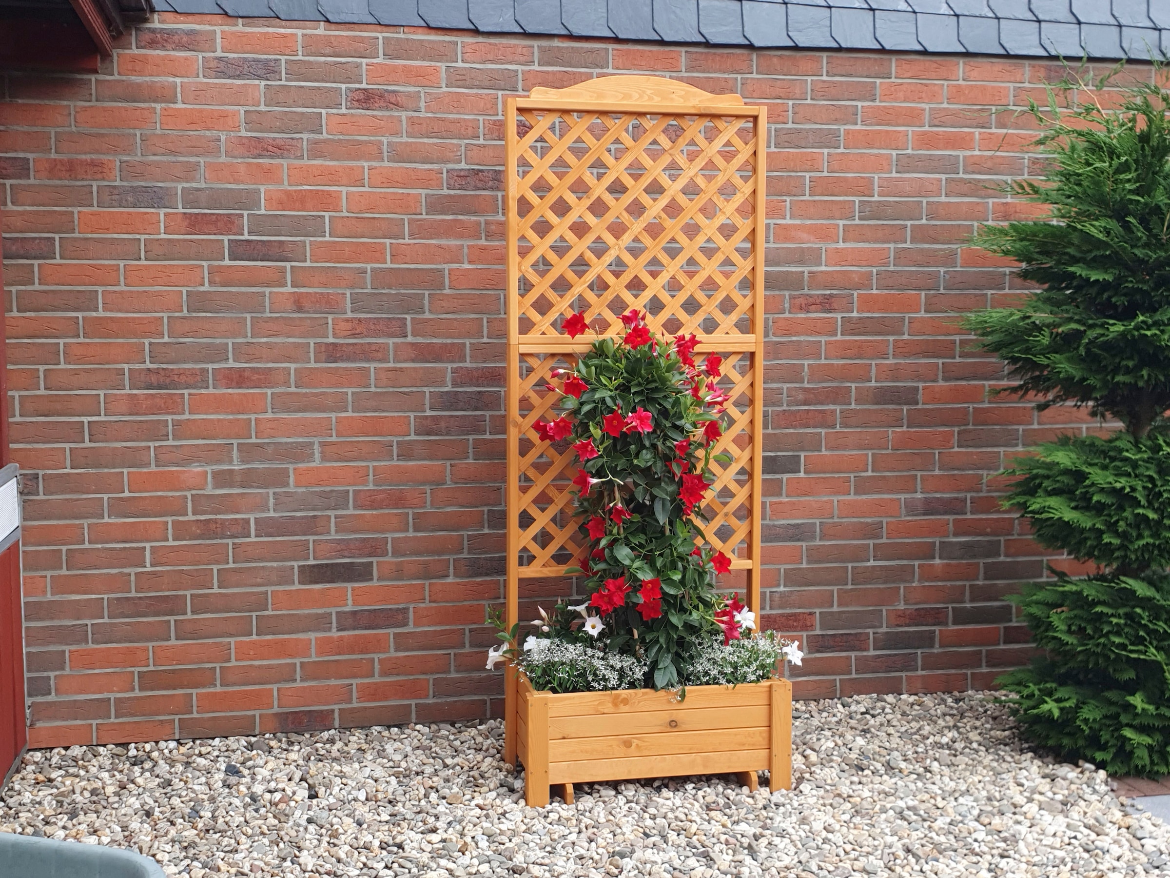 promadino Spalier »Romantica« mit Pflanzkasten, BxTxH: 80x38x210 cm