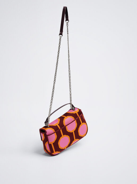 Bolsa de ombro jacquard - Multicolorida