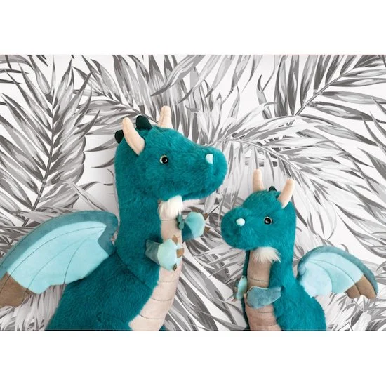 Peluche Grégoire le Dragon   Vert        30 cm   de               Histoire d'ours