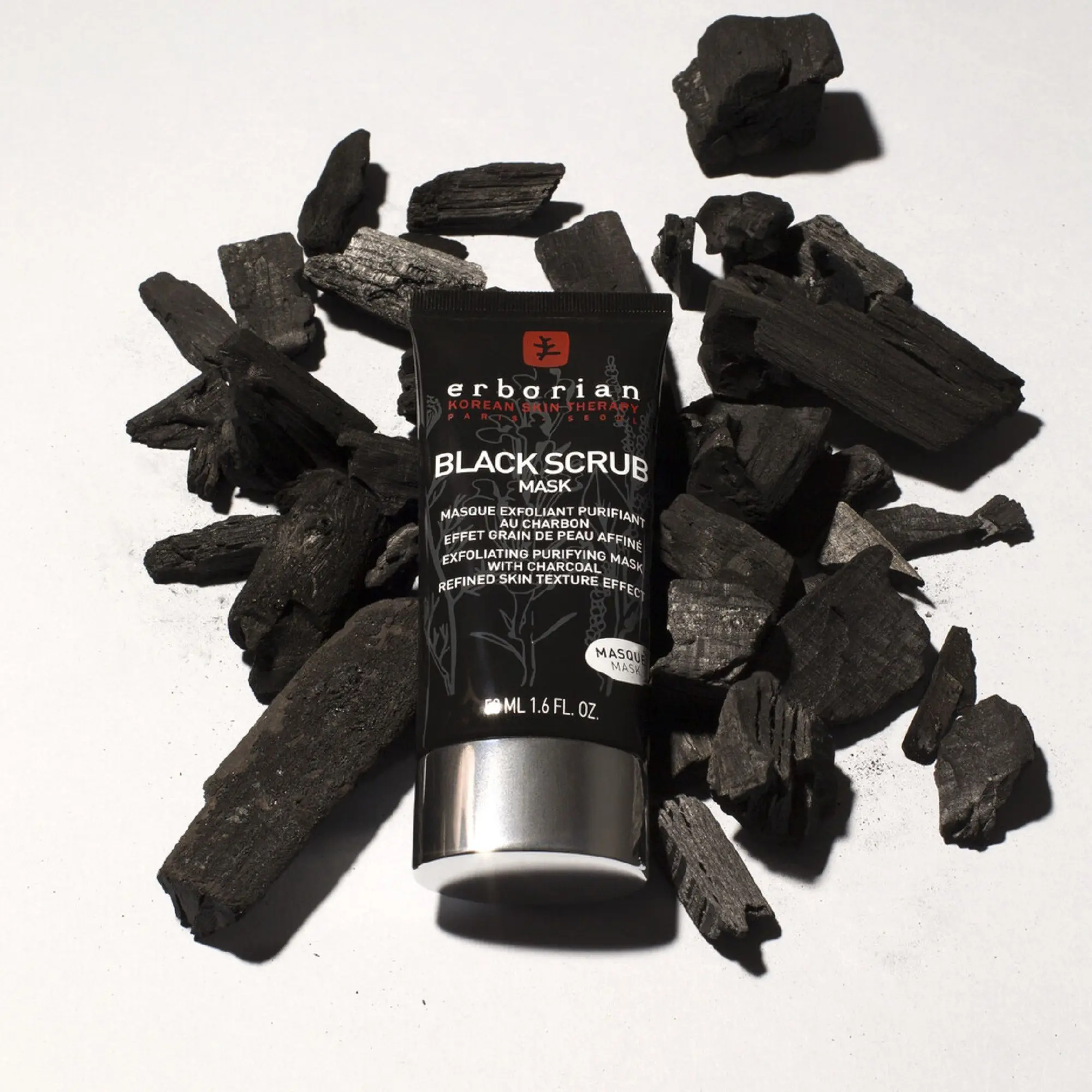 Erborian - Black Scrub Masque Exfoliant Purifiant au Charbon- Masque