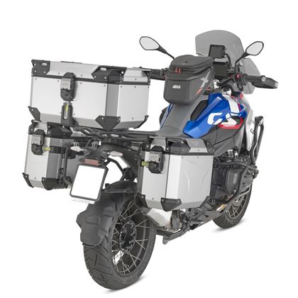 Top case Givi TREKKER OUTBACK EVO SMART 58 Litres (SANS BARILLET) - Anodisé - Gris