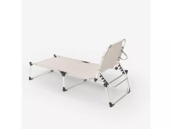 Chaise longue pliante en aluminium pour la plage San Vito Lo Capo
