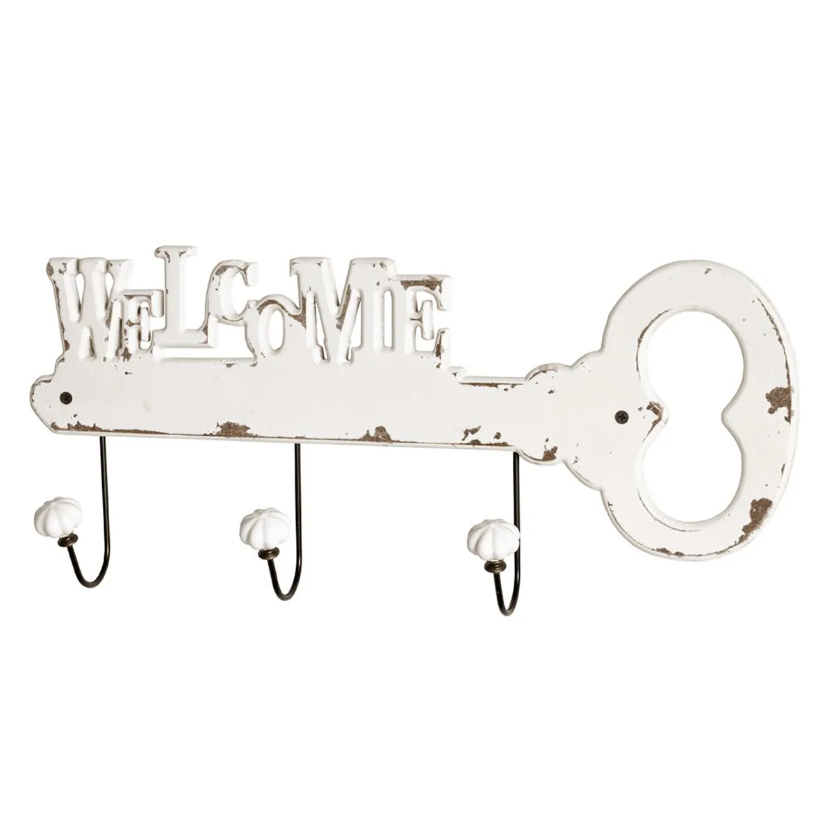 Pegane Garderobe murale noir et blanc