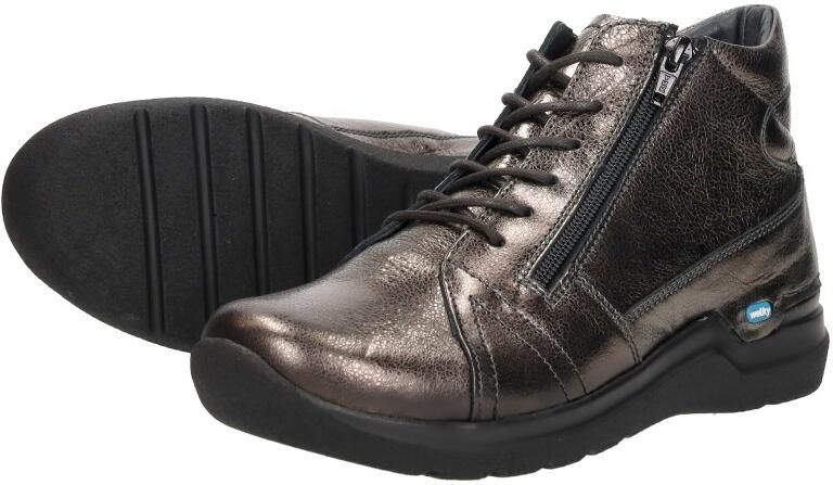 Wolky Brons Leren Dames Veterschoen