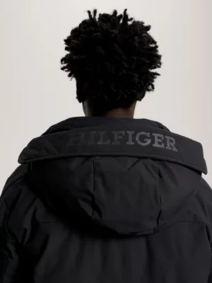Casaco parka Rockie com capuz acolchoado e quente