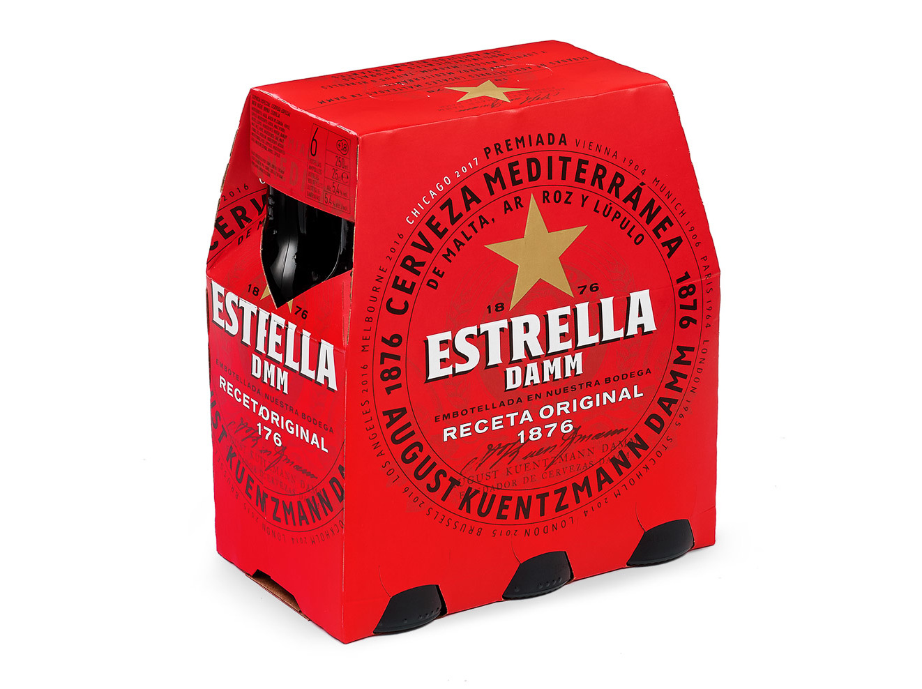 CERVEJA ESTRELLA DAMM ESPANHA 6X0.25L
