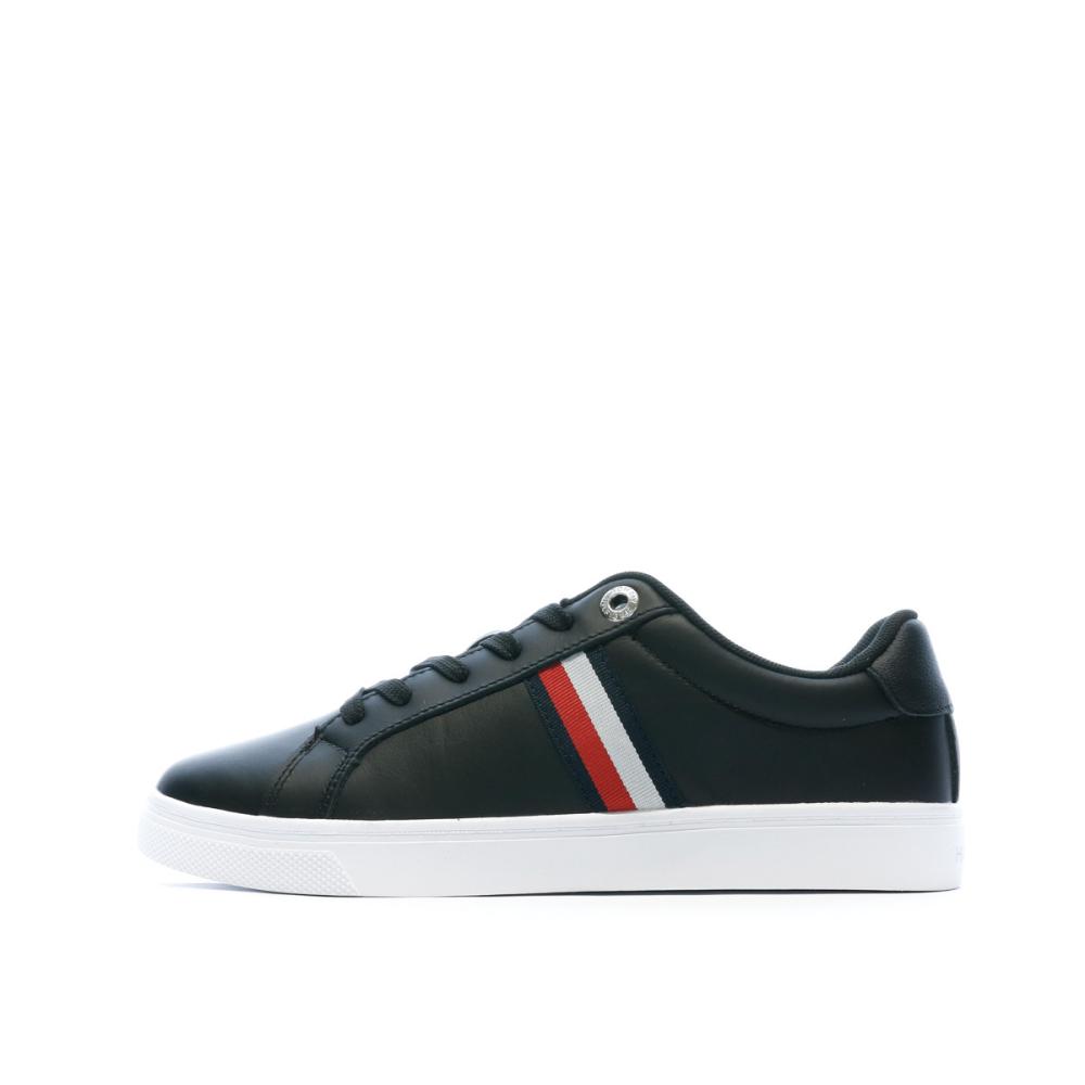 Tommy Hilfiger Baskets Noires Femme Tommy Hilfiger Essential