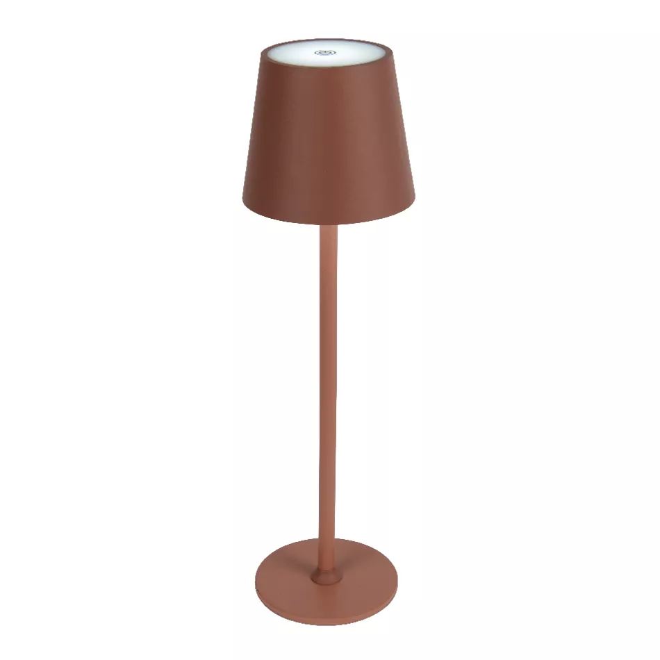 Lampe de table sans fil rechargeable USB 48 LED (H37 cm) Brooklyn Terracotta
