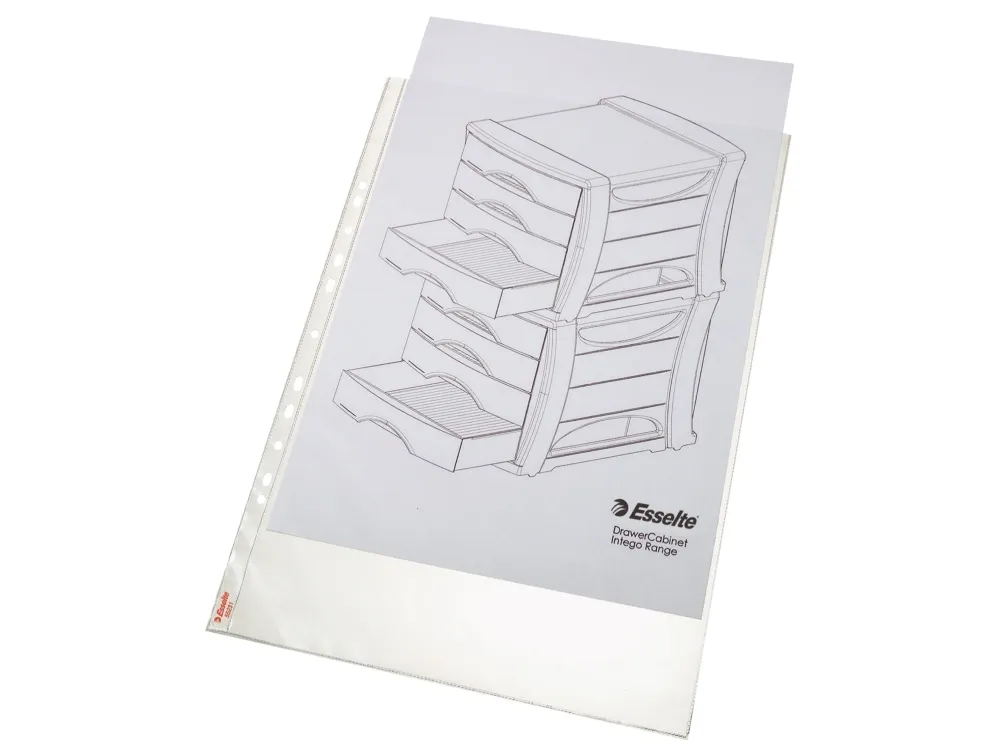 Plastlommer A3 Esselte Premium 0,08 mm højformat præg - (50 stk.)