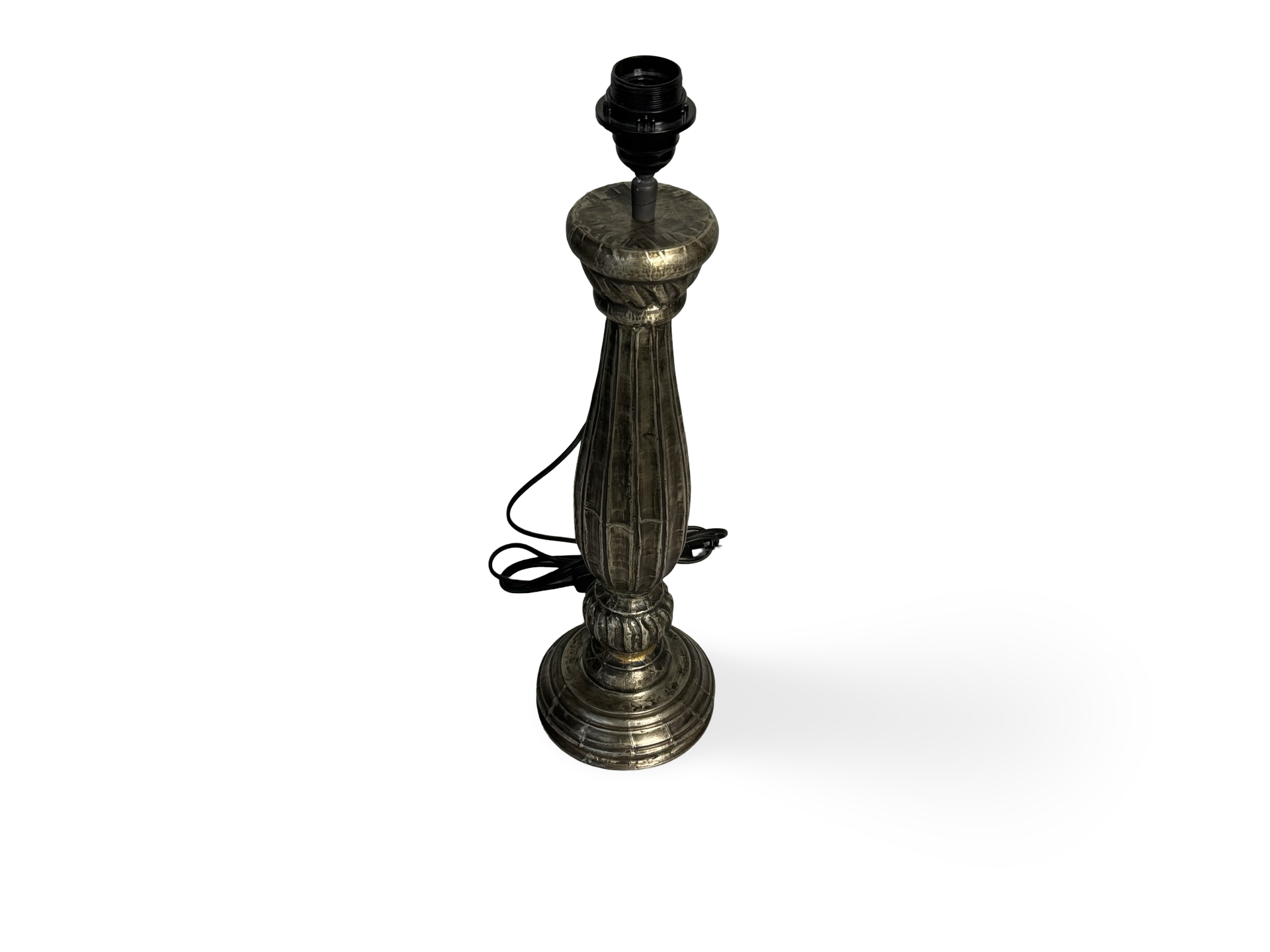 Lampvoet wit metaal uniek