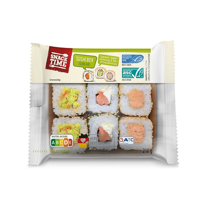 SNACK TIME Sushi Box 210 g, Ishikari
