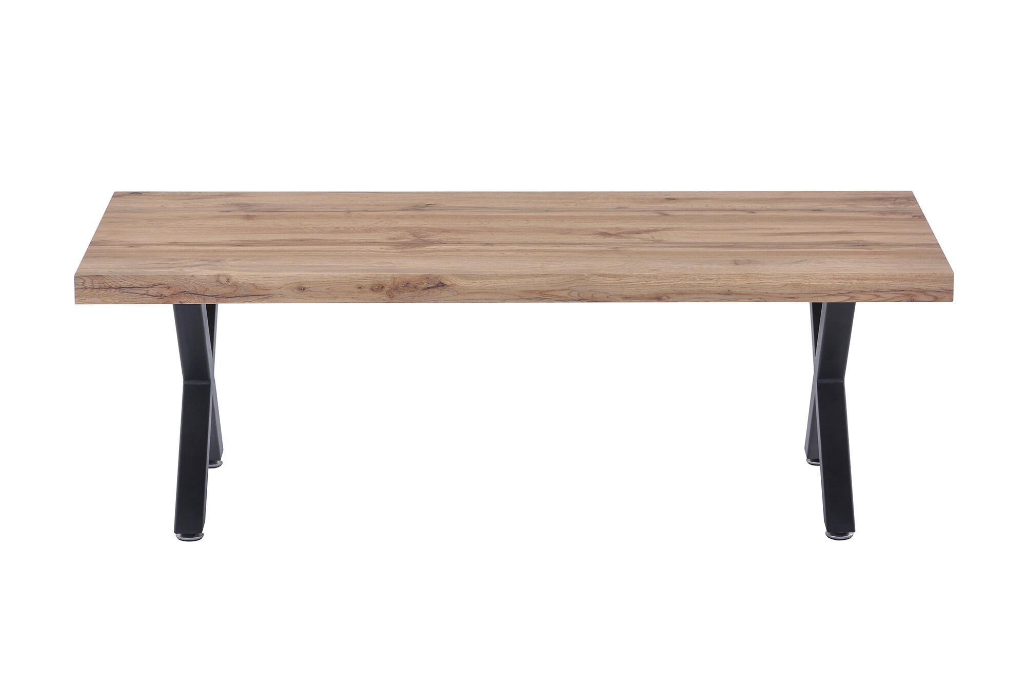 Couchtisch 120x60 Eiche Dekor Beistelltisch Wohnzimmertisch Sofatisch Tisch