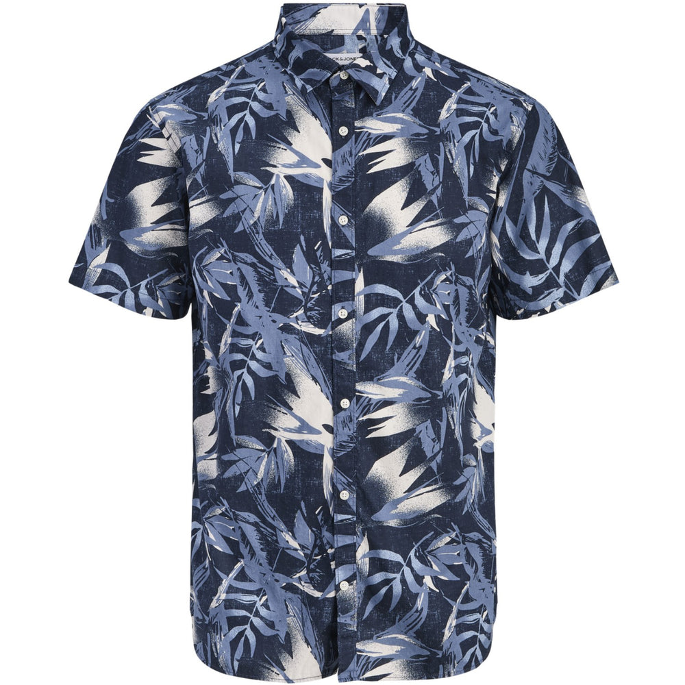 Køb Jack & Jones Junior Navy Blazer Jjhonolulu Aop Skjorte Ss Jnr