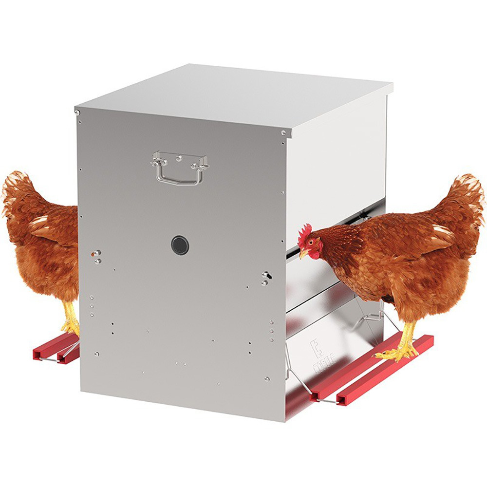 Grande mangeoire 2 côtés 50 kg pour 40 poules