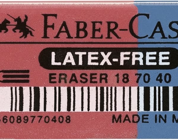 Faber-Castell 7070-40 - Viskelær - blå, rød - gummi