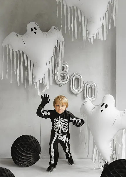 Halloween Helium Ballon Wit Spook Leeg 93cm